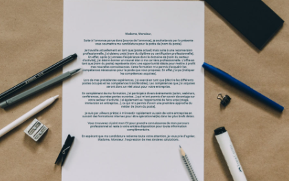 Lettre de Motivation pour un CAP Vente en Apprentissage