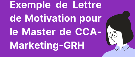 Lettre de Motivation pour un Master CCA