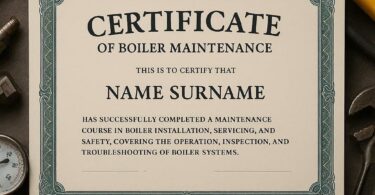 modèle d'attestation d'entretien de chaudière