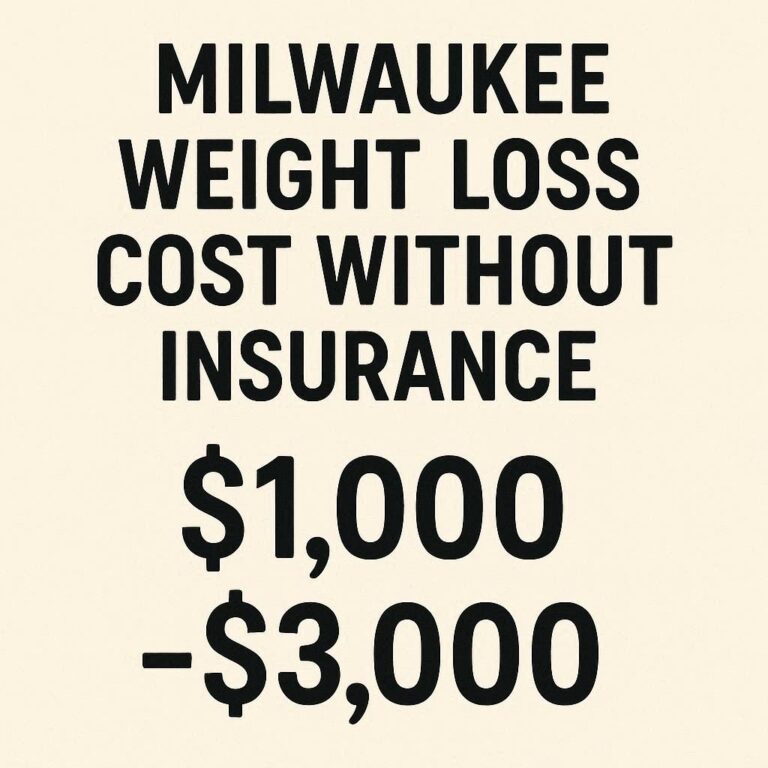 Milwaukee Weight Loss Cost Without Insurance