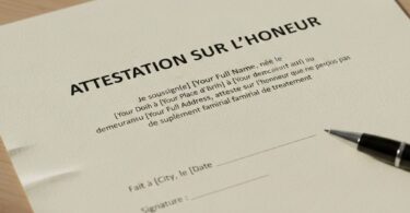 Modèle Attestation Ne Perçoit Pas de Supplément Familial