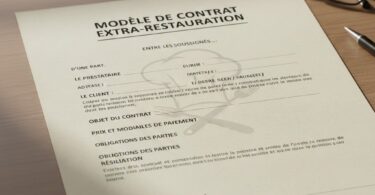 Modèle de Contrat Extra-Restauration