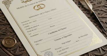 Modèle de Contrat de Mariage Islamique