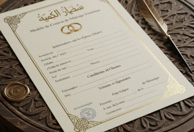 Modèle de Contrat de Mariage Islamique