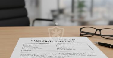 modèle attestation employeur mutuelle obligatoire​