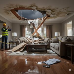 Ceiling Collapse Insurance Claim