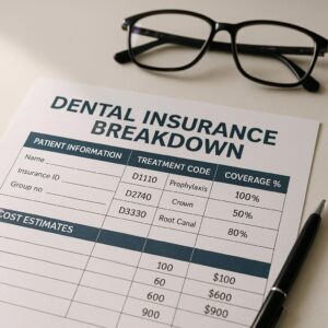 Dental Insurance Breakdown Form
