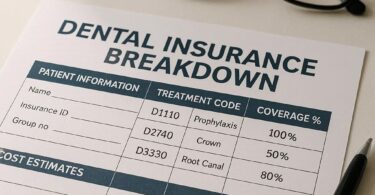 Dental Insurance Breakdown Form