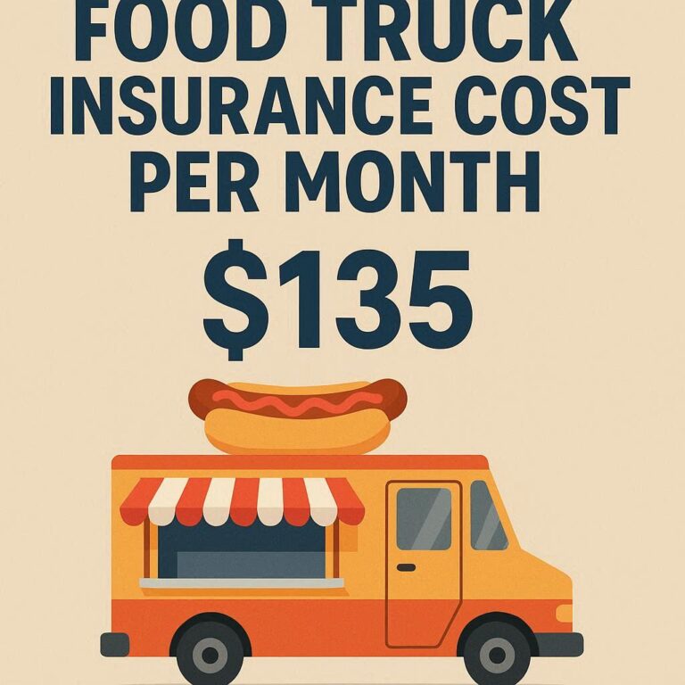 Food Truck Insurance Cost Per Month