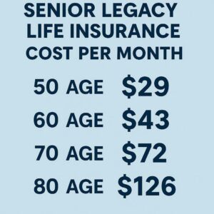 Senior Legacy Life Insurance Cost You Per Month