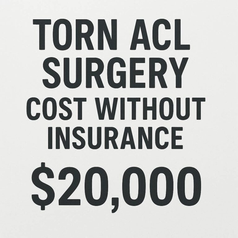 Torn ACL Surgery Cost Without Insurance