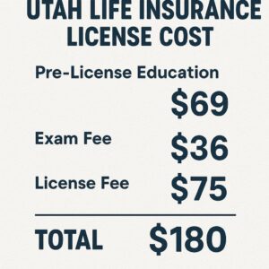 Utah Life Insurance License Cost
