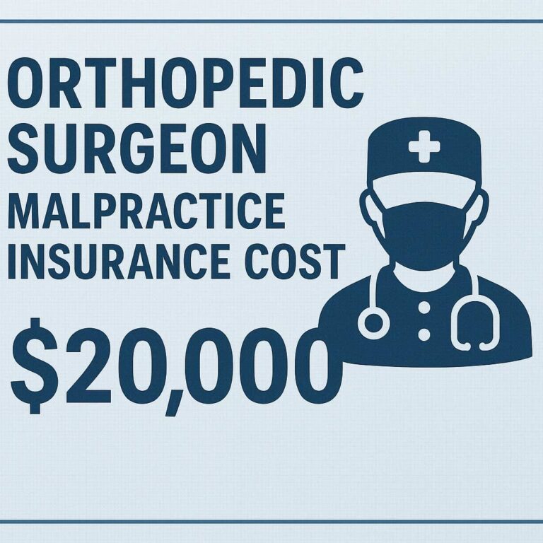 orthopedic surgeon malpractice insurance cost