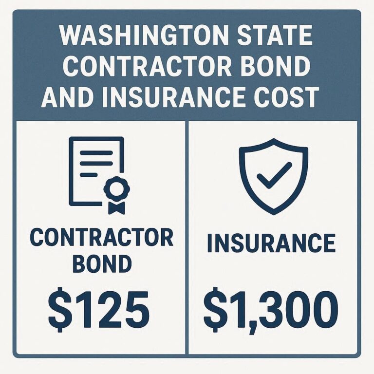 Washington State Contractor Bond and Insurance Costs