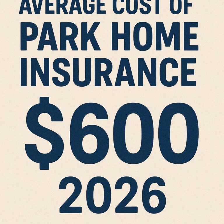Average Cost of Park Home Insurance 2026