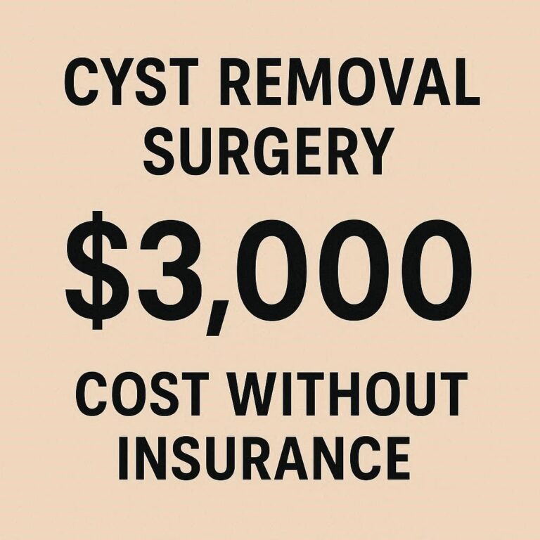 Cyst Removal Surgery Cost Without Insurance