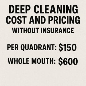 Deep Cleaning Cost and Pricing Without Insurance