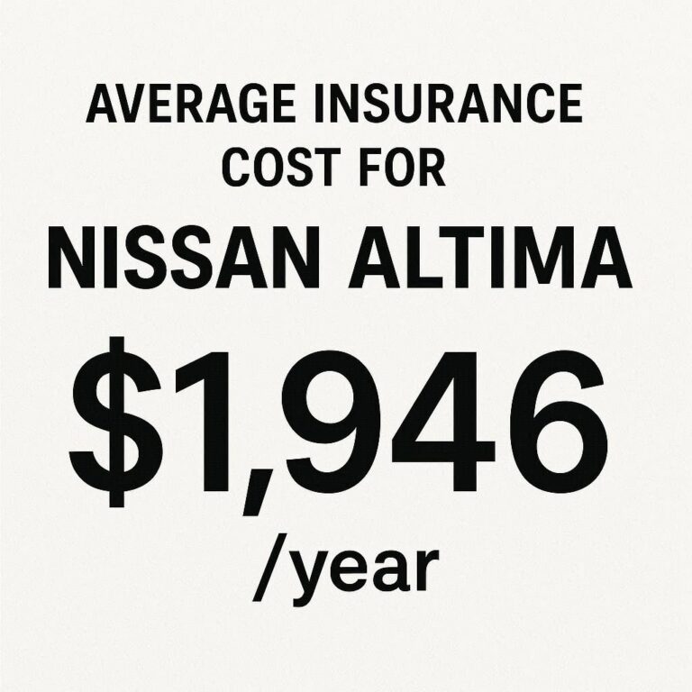 Nissan Altima Insurance Costs