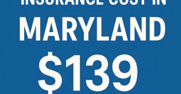 Average Car Insurance Cost in Maryland