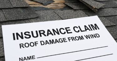 Roof Damage from Wind Insurance Claim