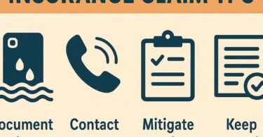 water damage insurance claim tips​