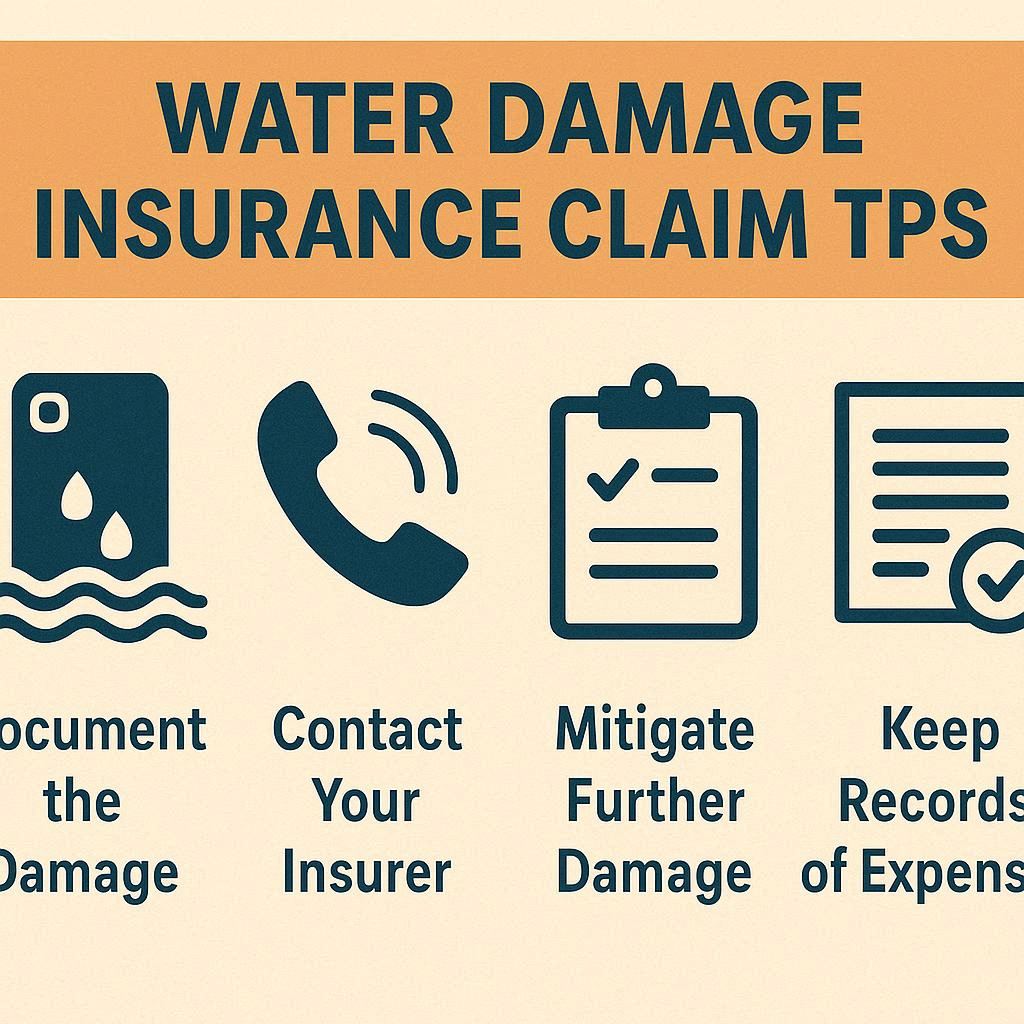 water damage insurance claim tips​