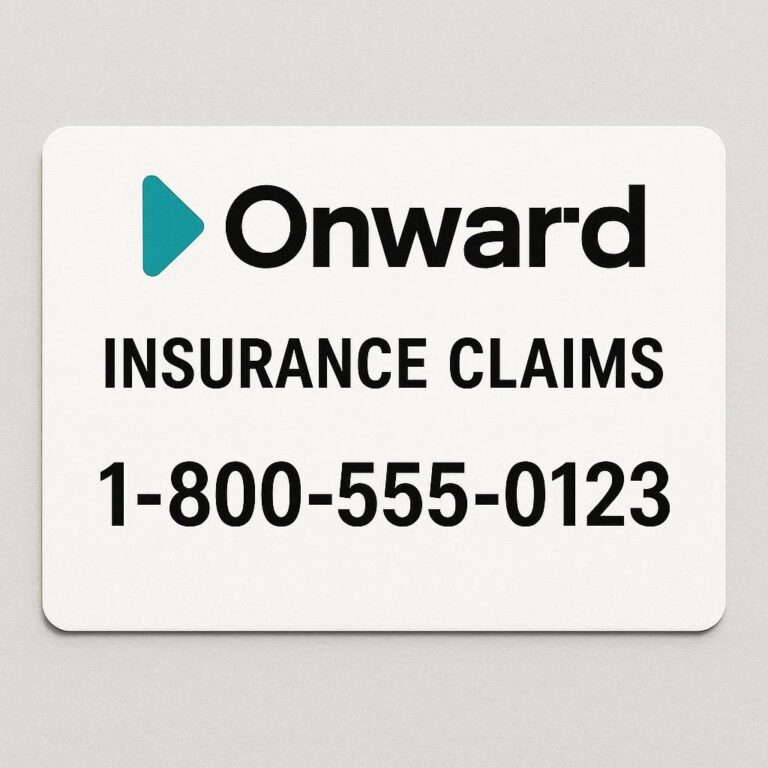 onward insurance claims phone number​