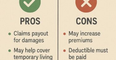 pros and cons of filing a homeowners insurance claim