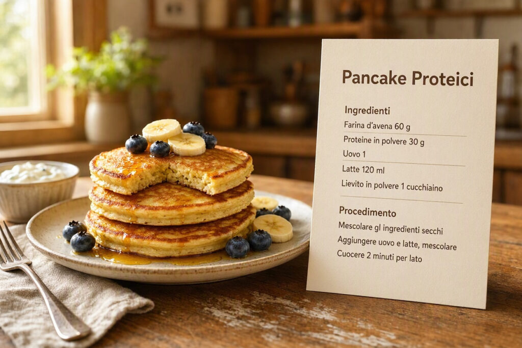 Pancake proteici ricetta