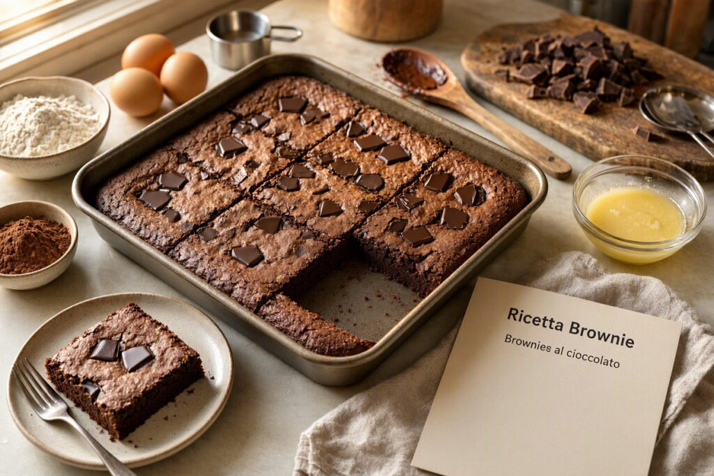 Ricetta Brownies al Cioccolato