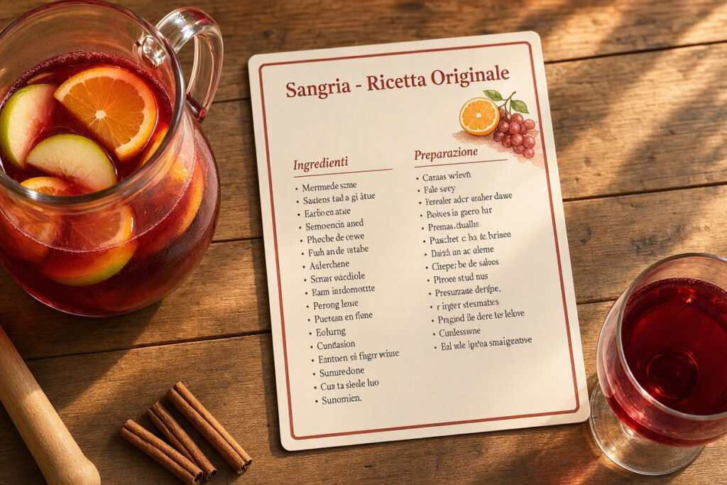 sangria ricetta originale